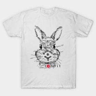 Font illustration "rabbit" T-Shirt